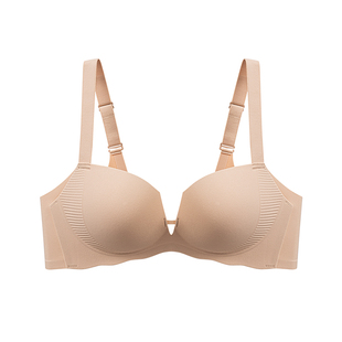3厘米无痕女内衣好穿小胸不空聚拢收副乳防下垂上托中厚后扣文胸