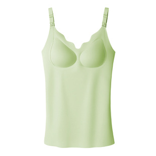 A类孕妇哺乳吊带背心防走光夏季薄款无钢圈免穿文胸带胸垫防下垂