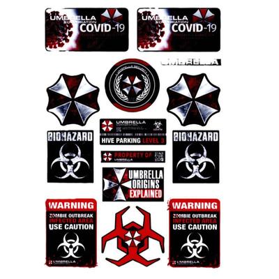 生化危机保护伞摩托车反光贴纸