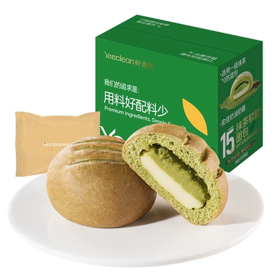 豪士叶奇灵抹茶欧包早餐面包零食