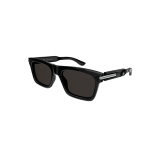 开云眼镜 McQueen黑色大框防晒方框男女同款太阳镜墨镜AM0495S