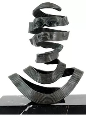 铜雕塑面部之路抽象面具铜像摆件