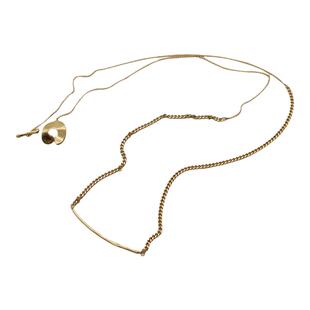 PANLULUPAN小众设计CLANE长项链日本小众双层两用百搭毛衣项链