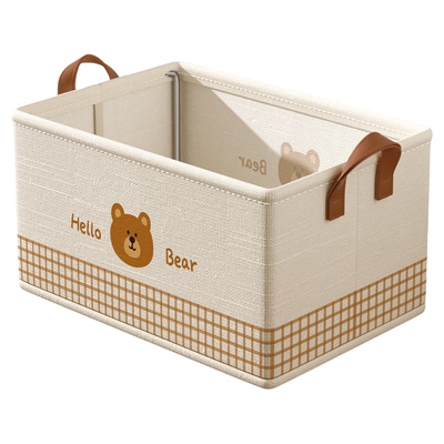 百草园布艺可折叠衣柜分层收纳箱