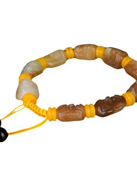 十八罗汉项链手串挂绳新疆和田玉