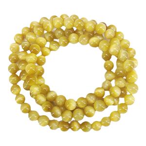 芝喜安天然金黄虎眼女手链多圈
