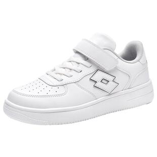 乐途童鞋男童板鞋春季新款皮面中大童休闲鞋防滑低帮小白鞋子女宝