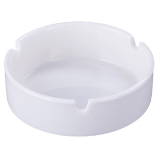 烟灰缸陶瓷创意个性潮流中式家用烟缸客厅办公室纯白定制logo配套