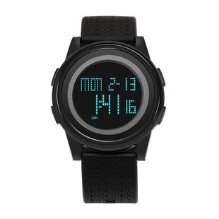 时刻美手表男女运动防水中学生潮流超薄时尚简约多功能夜光电子表