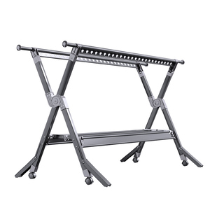 铝合金网布双杆式晾衣架落地折叠挂衣架家用阳台晾衣杆伸缩晒衣架