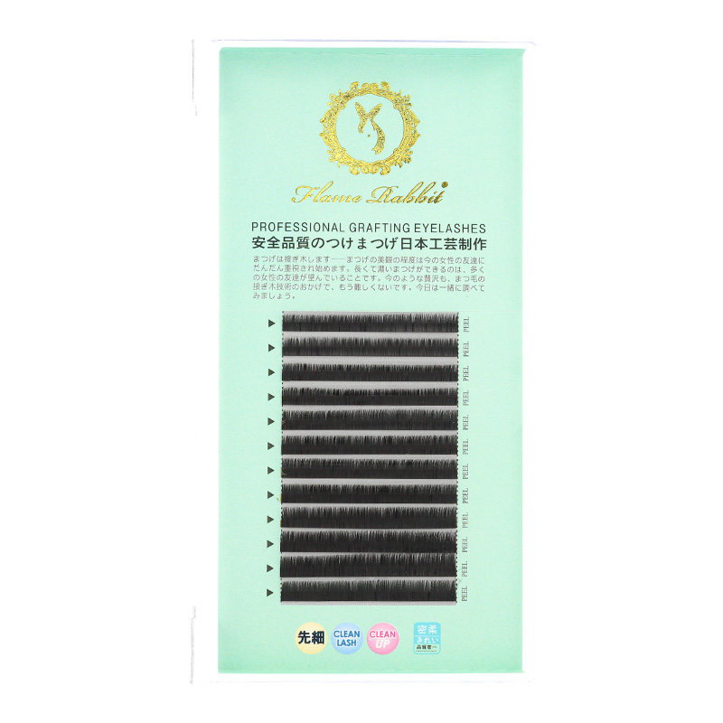 0.15扁毛下睫毛双毛尖风吹动哑光超软自然美睫店专用混合装水貂毛