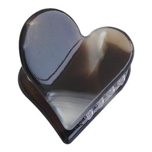 心形醋酸抓夹可爱刘海碎发夹子简约小号迷你爱心精致前额卡子轻奢