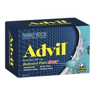 澳洲Advil布洛芬液体胶囊90粒消炎止痛退烧痛经痛风流感药进口