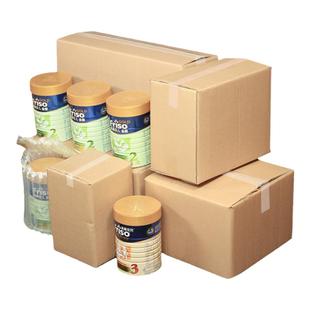 奶粉纸箱五层特硬1/23听母婴罐装奶粉纸箱批发纸盒白色快递通用箱