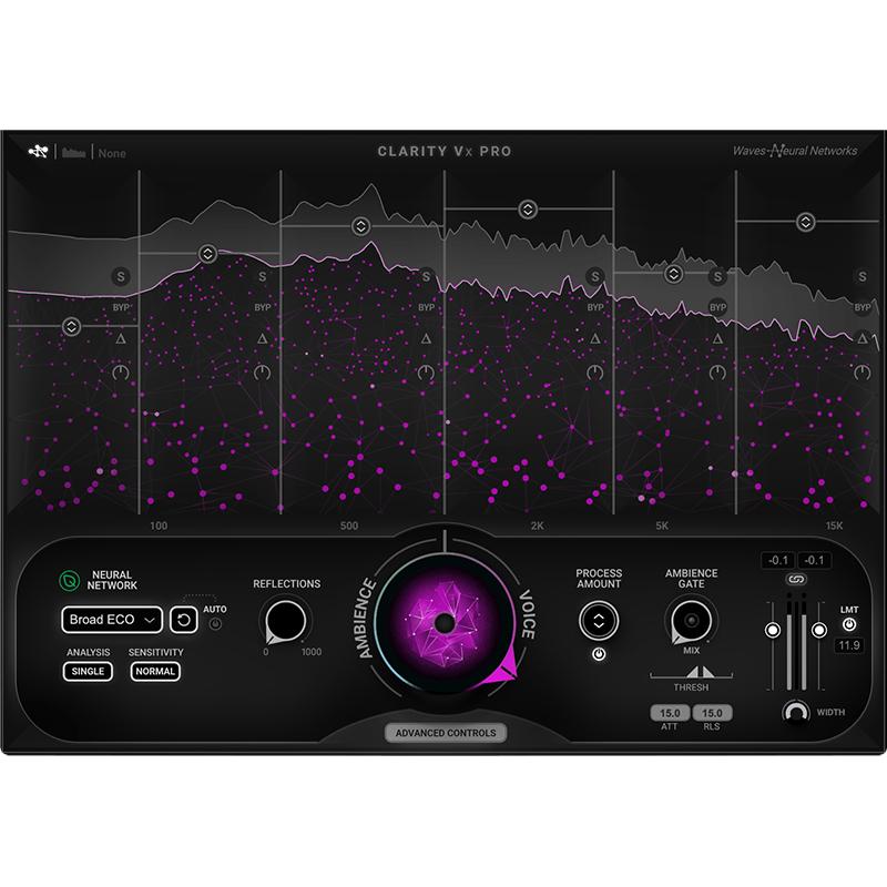 Clarity Vx Pro智能AI人声语音降噪去环境声效果器插件Win/Mac