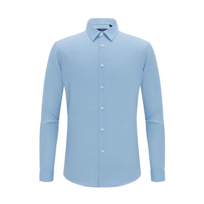 【纯山羊绒】emz鄂尔多斯秋冬男士保暖商务轻奢高端长袖衬衫上衣