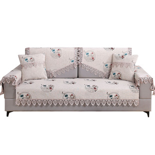 沙发垫四季通用沙发巾靠背巾防滑轻奢雪尼尔坐垫沙发盖布背靠巾