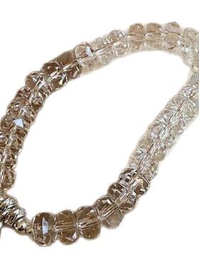 NORTHACC新中式白水晶菠萝结手链夏季清冷感精致轻奢银色铃铛手串