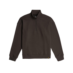 G-STAR RAW高街Essential宽松半拉链男士立领美式复古卫衣D27085