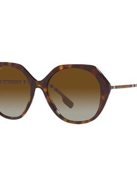 BURBERRY不规则形ins女粗框墨镜