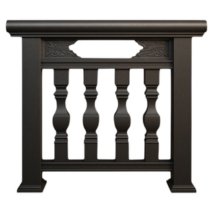 铝合金仿大理石罗马柱栏杆阳台护栏别墅楼梯扶手户外露台铝艺栅栏