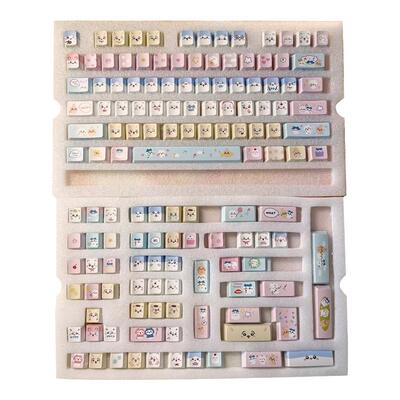 Maorbeng/猫尔本原厂高度侧刻透光chikawa卡哇伊机械键盘十字键帽