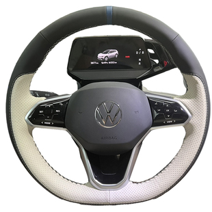 徐记大众ID3手缝方向盘套ID4crozz ID6X ID4X途锐探歌真皮把套