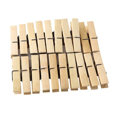 竹夹子晾衣夹家用固定木夹子晾衣服防风晒被厨房食品封口夹小夹子