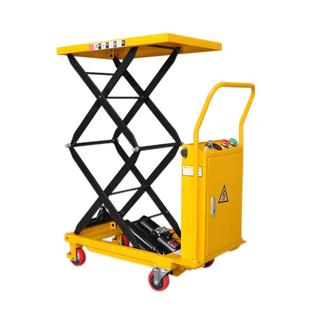 移动推车手动液压平台车平板车剪叉式手推车升降平台移动式升降机