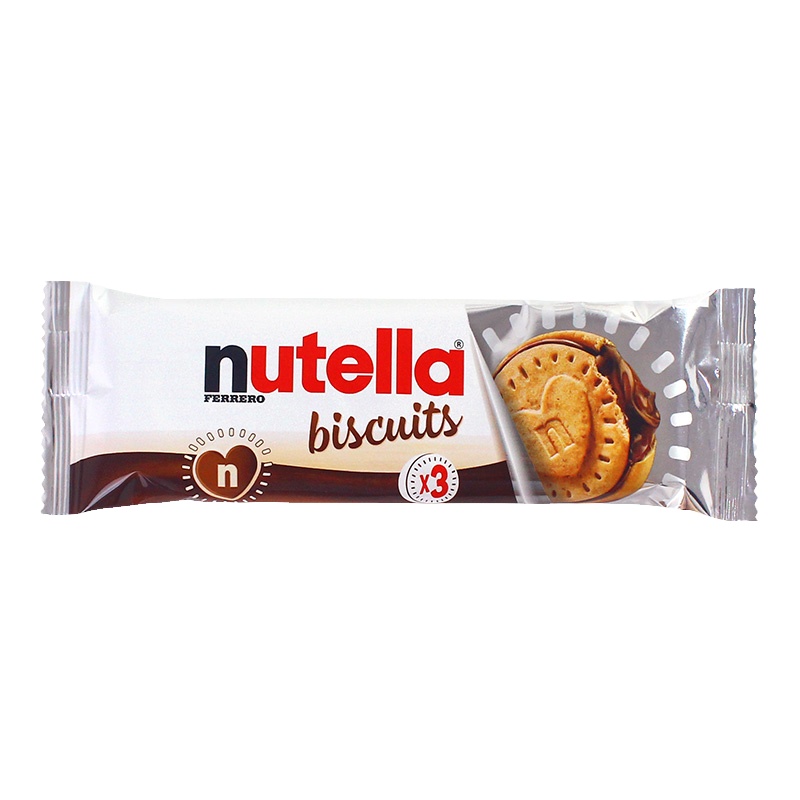 德国进口零食 费列罗能多益nutella榛子巧克力夹心饼干爱心饼干