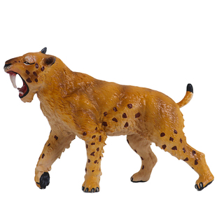 新凯纳仿真远古史前动物模型恐狼剑齿虎老虎玩具塑胶古生物儿童