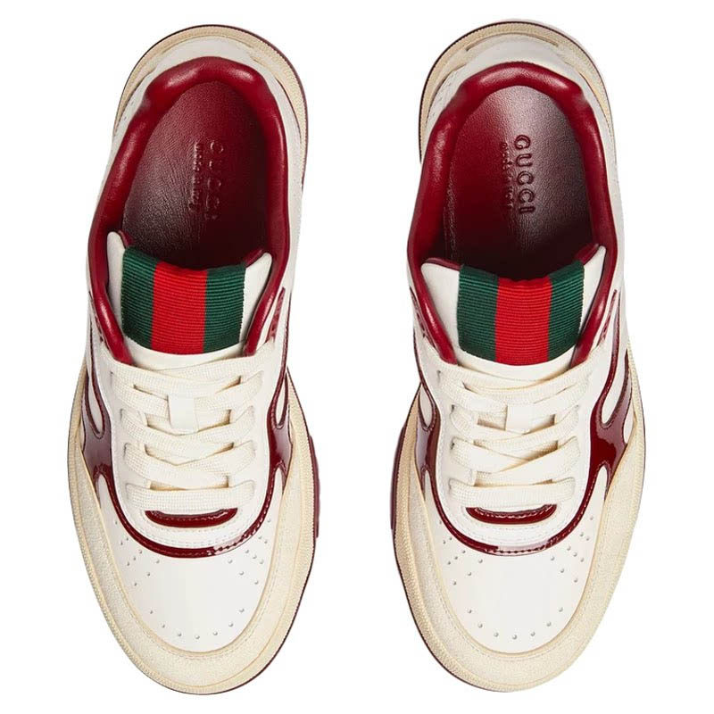 Gucci/古驰 818001女式休闲运动鞋系带低帮板鞋 女鞋 先鉴后发