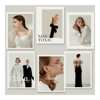 ins大卡片拍照道具服装店杂志