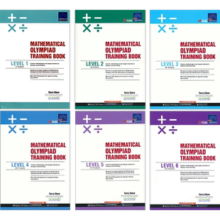 新加坡数学 SAP Mathematical Olympiad Training Book Level 1-6 奥数竞赛真题练习册 小学1-6年级 英文原版进口教辅