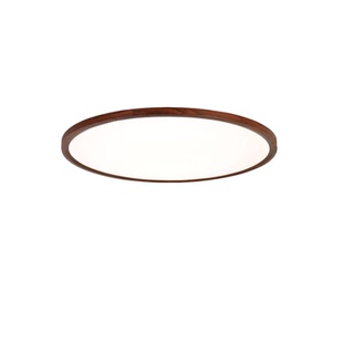 全光谱卧室吸顶灯中古极简超薄胡桃木房间北欧阳台过道书房主卧灯