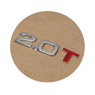 实心金属汽车贴车标贴创意改装排量尾标贴1.8T2.0T3.0T贴标V6 4WD