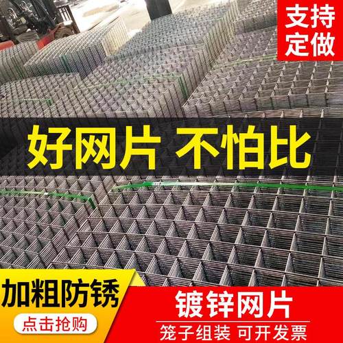 钢丝网镀锌铁丝网片铁网围栏网格小孔防护网加粗养殖网网格片狗笼