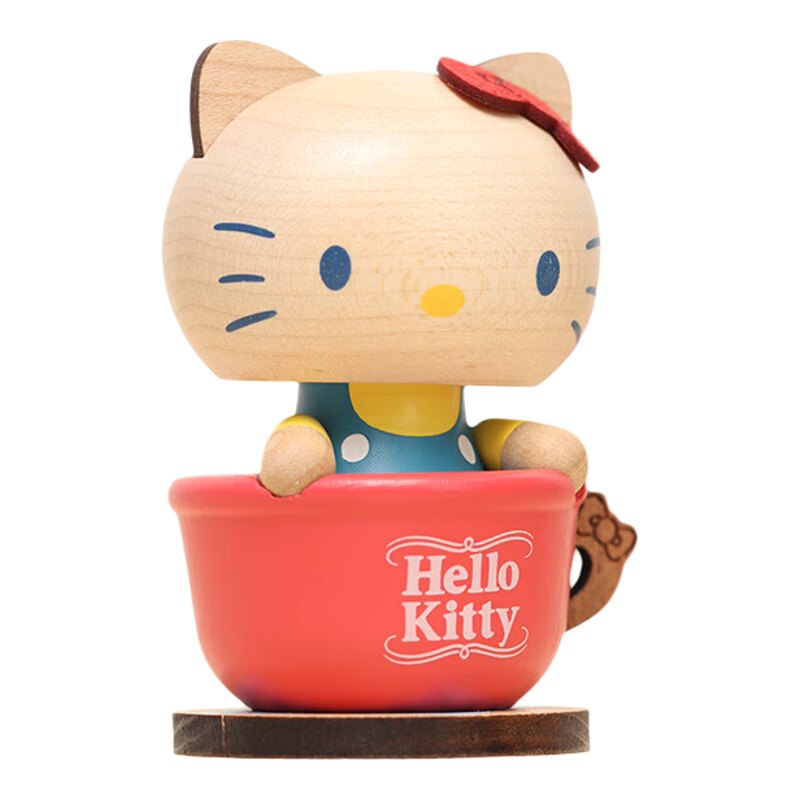 森活木趣摇头娃KT凯蒂猫桌面汽装饰摆件