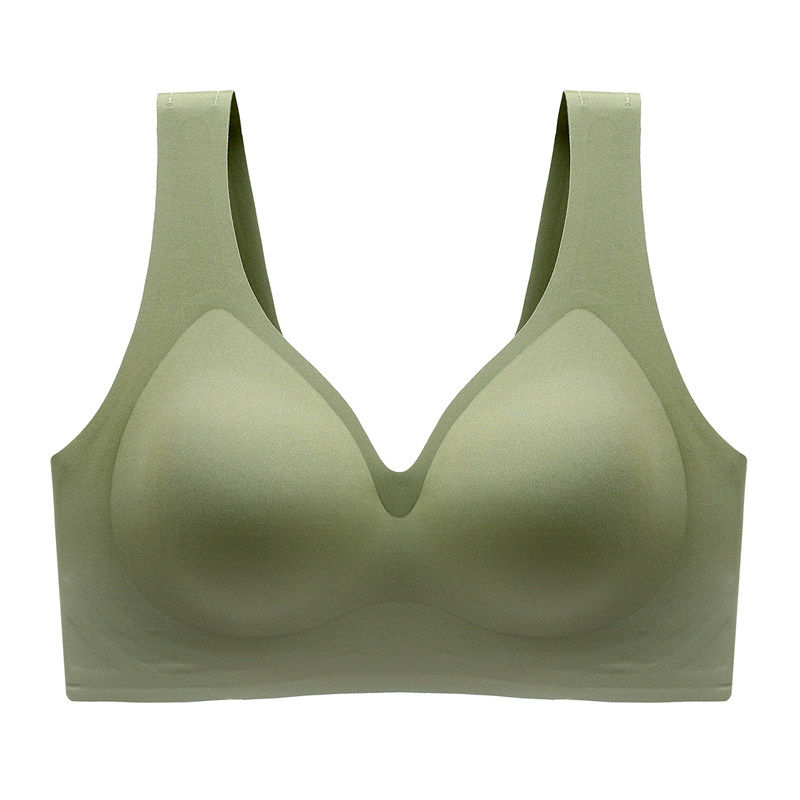 维多利亚无痕内衣女美背心式运动文胸聚拢无钢圈收副乳防下垂夏季