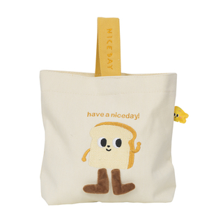 ins可爱简约手拎包帆布袋通勤早餐包便携遛弯手提包日系学生少女