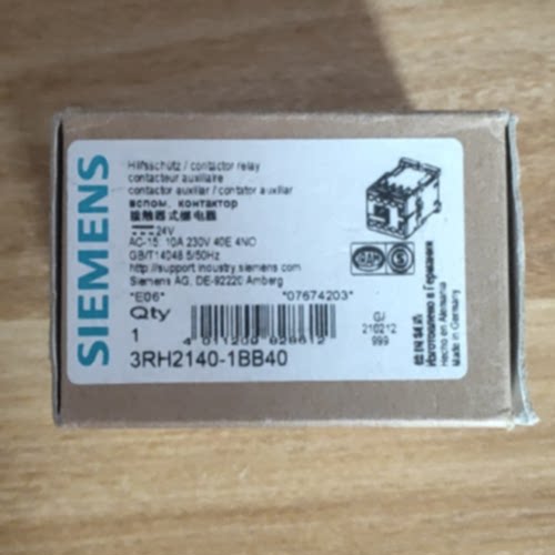 议价3RH2140-1BB40西门子辅助接触器4NO 24VDC尺寸S00 3RH21401BB