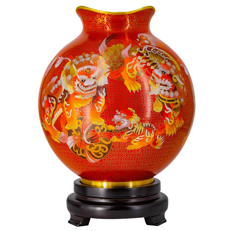 中外珐琅美术馆紫铜景泰蓝中国风