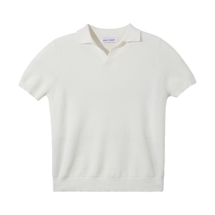 ZOZOFOREST【3243】“海鸥领毕业款”老钱休闲镂空莱赛尔针织Polo