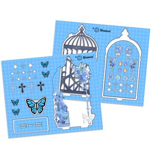 尚萌谷美亚克力摆件背景框立牌吧唧摇摇乐拍摄道具周边展示框粒粒