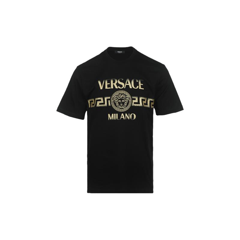 【自营】Versace/范思哲男士26年春夏logo印花休闲圆领短袖T恤