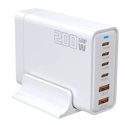 200W氮化镓桌面立式充电站