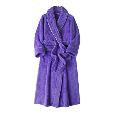 情侣加长款睡袍冬季加厚加绒浴袍