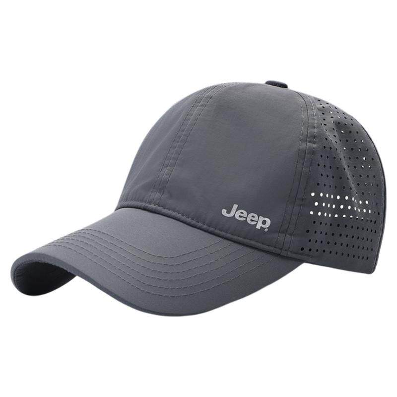 jeep吉普帽子男士爸爸夏季透气防晒老年鸭舌帽遮阳中年速干棒球帽