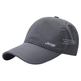 jeep吉普帽子男士爸爸夏季透气防晒老年鸭舌帽遮阳中年速干棒球帽