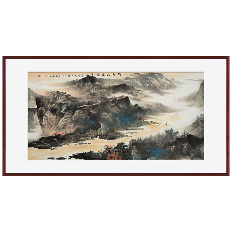 风色画家手绘真迹山水风景国画